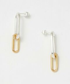 UNITED ARROWS / ユナイテッドアローズ ピアス・イヤリング | ＜PHILIPPE AUDIBERT＞OVAL コンビカラー ピアス