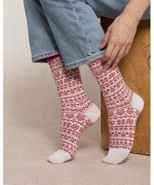 UNITED ARROWS / ユナイテッドアローズ ソックス | ＜BLEU FORET＞HRT&SNOW ソックス | 詳細1