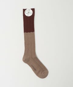 UNITED ARROWS / ユナイテッドアローズ ソックス | 【別注】＜CONLEAD＞LACE 2TONE ハイソックス