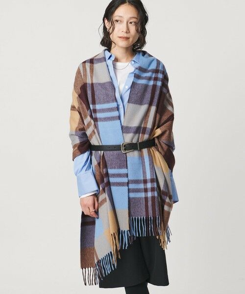 UNITED ARROWS / ユナイテッドアローズ マフラー・ショール・スヌード・ストール | ＜Joshua Ellis＞カシミヤ チェック ストール | 詳細7