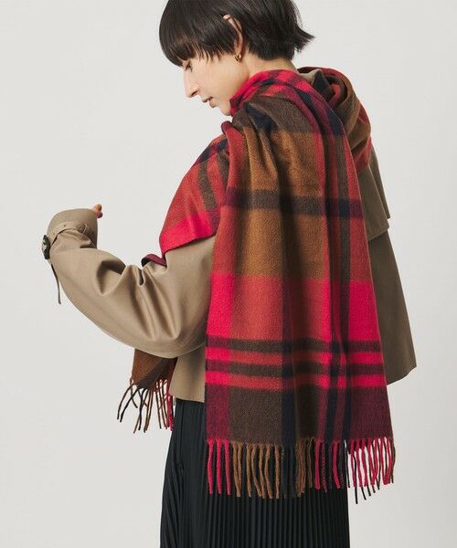 UNITED ARROWS / ユナイテッドアローズ マフラー・ショール・スヌード・ストール | ＜Joshua Ellis＞カシミヤ チェック マフラー | 詳細1