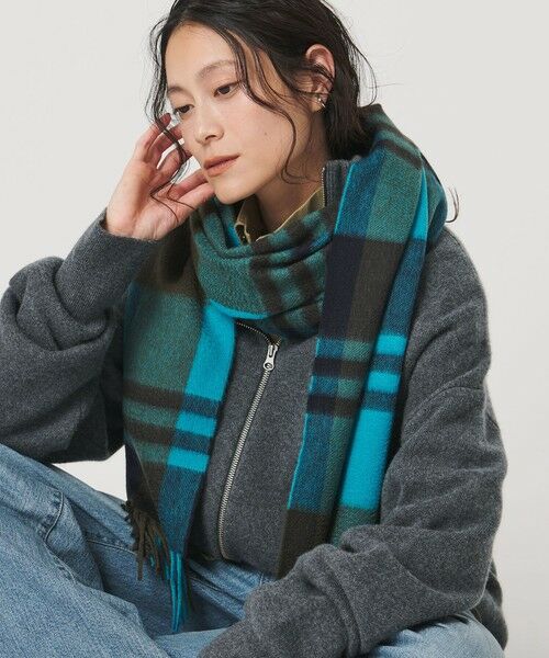 UNITED ARROWS / ユナイテッドアローズ マフラー・ショール・スヌード・ストール | ＜Joshua Ellis＞カシミヤ チェック マフラー | 詳細12