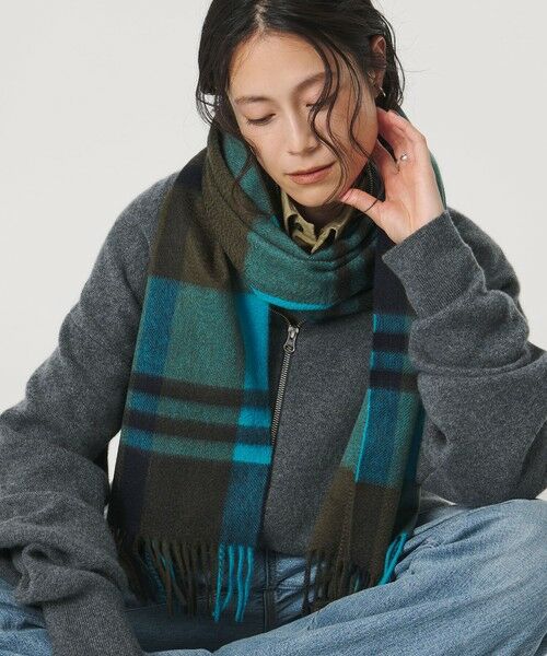 UNITED ARROWS / ユナイテッドアローズ マフラー・ショール・スヌード・ストール | ＜Joshua Ellis＞カシミヤ チェック マフラー | 詳細13