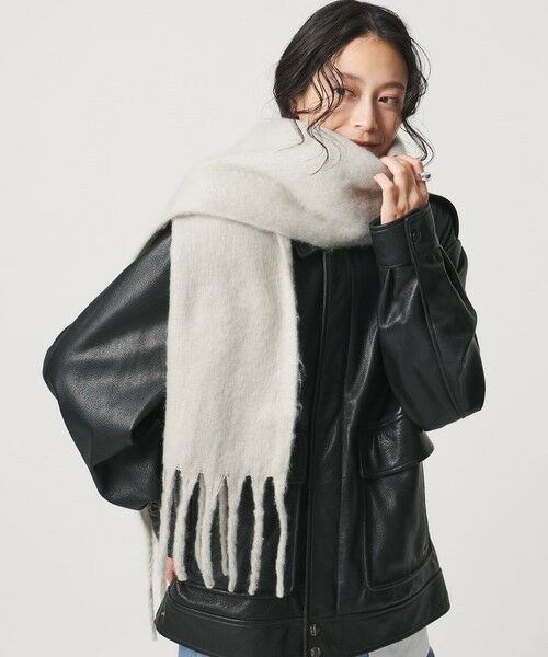 UNITED ARROWS / ユナイテッドアローズ マフラー・ショール・スヌード・ストール | ブラッシュ加工 マフラー | 詳細7