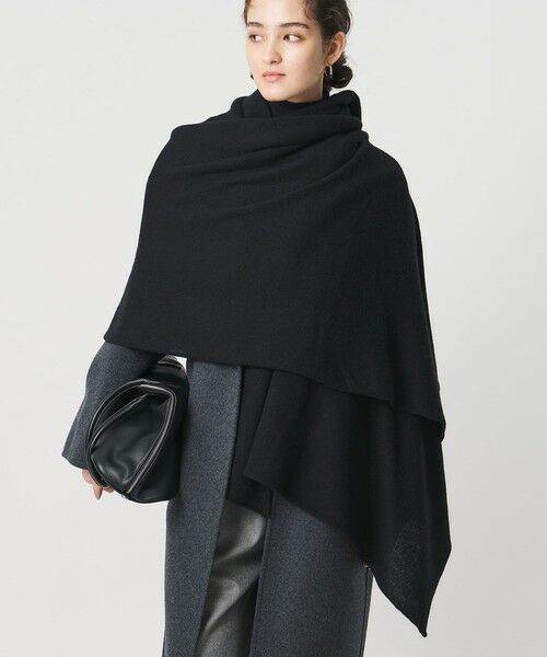 UNITED ARROWS/ユナイテッドアローズ カシミヤ ニット ストール BLACK FREE UNITED ARROWS/ユナイテッドアローズ カシミヤ ニット ストール BLACK FREE