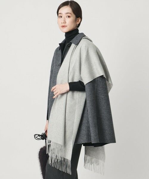 UNITED ARROWS/ユナイテッドアローズ カシミヤ ソリッド ストール MD. GRAY FREE UNITED ARROWS/ユナイテッドアローズ カシミヤ ソリッド ストール MD. GRAY FREE