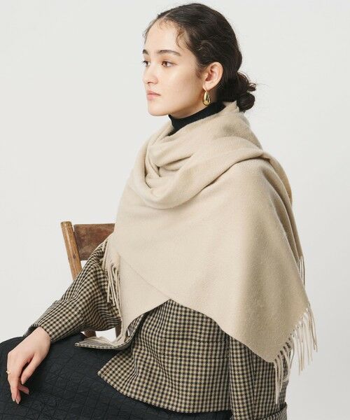 UNITED ARROWS / ユナイテッドアローズ マフラー・ショール・スヌード・ストール | カシミヤ ソリッド ストール | 詳細17