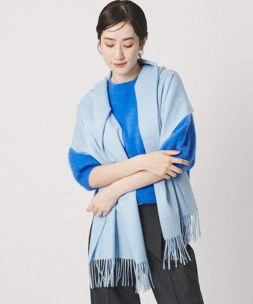 UNITED ARROWS / ユナイテッドアローズ マフラー・ショール・スヌード・ストール | カシミヤ ソリッド ストール | 詳細26