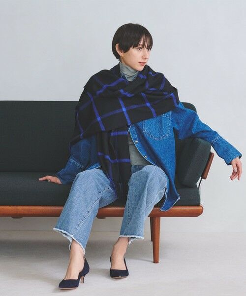 UNITED ARROWS / ユナイテッドアローズ マフラー・ショール・スヌード・ストール | カシミヤ チェック ストール | 詳細7
