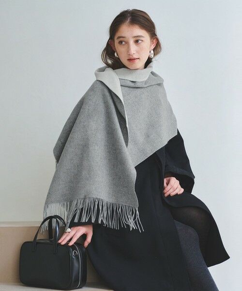 UNITED ARROWS / ユナイテッドアローズ マフラー・ショール・スヌード・ストール | カシミヤ リバーシブル ストール | 詳細1