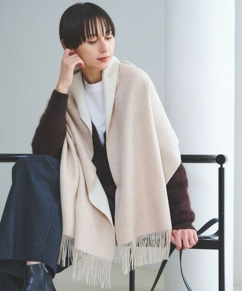 UNITED ARROWS / ユナイテッドアローズ マフラー・ショール・スヌード・ストール | カシミヤ リバーシブル ストール | 詳細6
