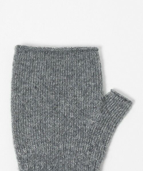 UNITED ARROWS / ユナイテッドアローズ 手袋 | ラメニット フィンガーレスグローブ | 詳細9