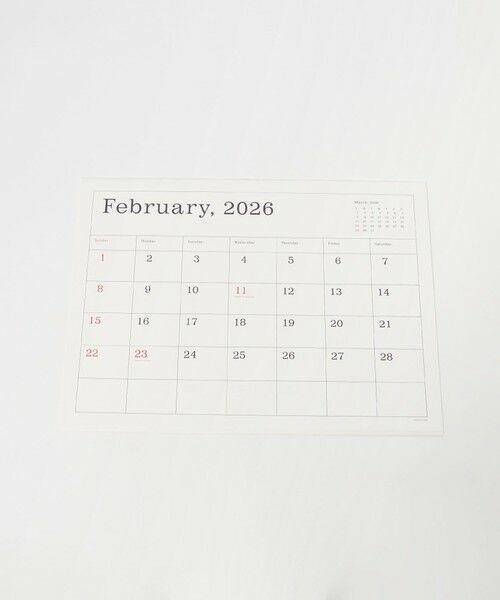 UNITED ARROWS / ユナイテッドアローズ ステーショナリー | 葛西薫カレンダー 2026 | 詳細2