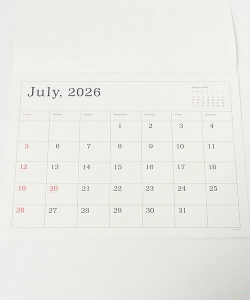 UNITED ARROWS / ユナイテッドアローズ ステーショナリー | 葛西薫カレンダー 2026 | 詳細3