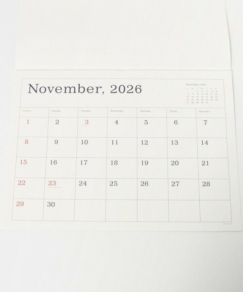 UNITED ARROWS / ユナイテッドアローズ ステーショナリー | 葛西薫カレンダー 2026 | 詳細4