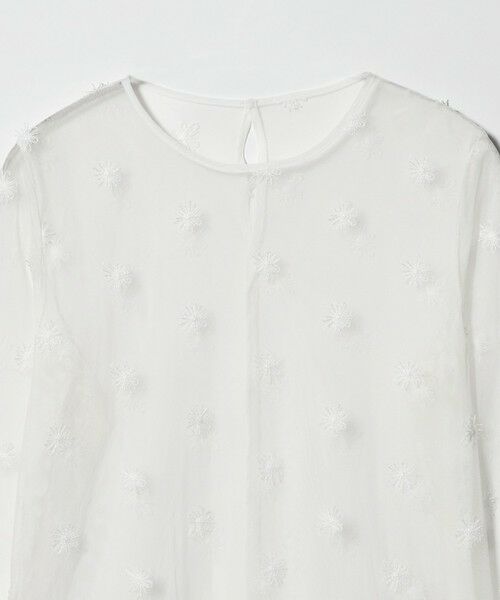 UNITED ARROWS / ユナイテッドアローズ カットソー | チュールフラワー カットソー ‐ウォッシャブル‐ | 詳細8