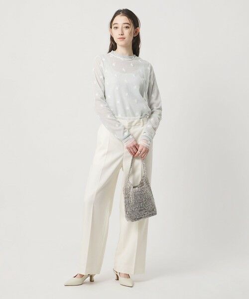 UNITED ARROWS / ユナイテッドアローズ カットソー | チュールフラワー カットソー ‐ウォッシャブル‐ | 詳細2