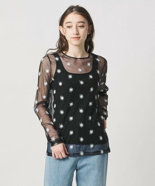 UNITED ARROWS / ユナイテッドアローズ カットソー | チュールフラワー カットソー ‐ウォッシャブル‐ | 詳細16