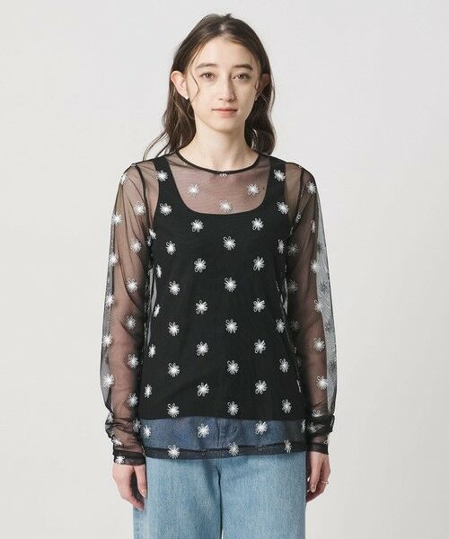 UNITED ARROWS / ユナイテッドアローズ カットソー | チュールフラワー カットソー ‐ウォッシャブル‐ | 詳細20