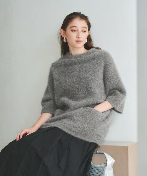 UNITED ARROWS / ユナイテッドアローズ ニット・セーター | フォックスカシミヤ オーバーミドル プルオーバー | 詳細9