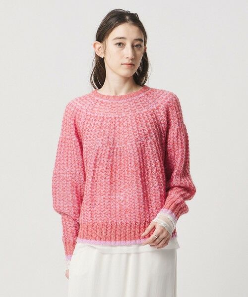 UNITED ARROWS / ユナイテッドアローズ ニット・セーター | カラーミックス インレイド ニット | 詳細7