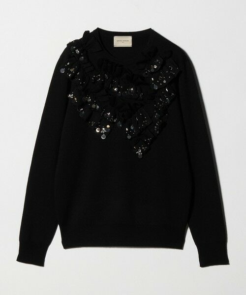 UNITED ARROWS / ユナイテッドアローズ ニット・セーター | フリル ビジュー ニット | 詳細12