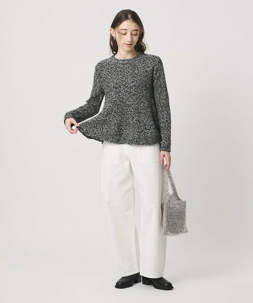 UNITED ARROWS / ユナイテッドアローズ ニット・セーター | ミックスカラー ペプラム ニット ‐ウォッシャブル‐ | 詳細2