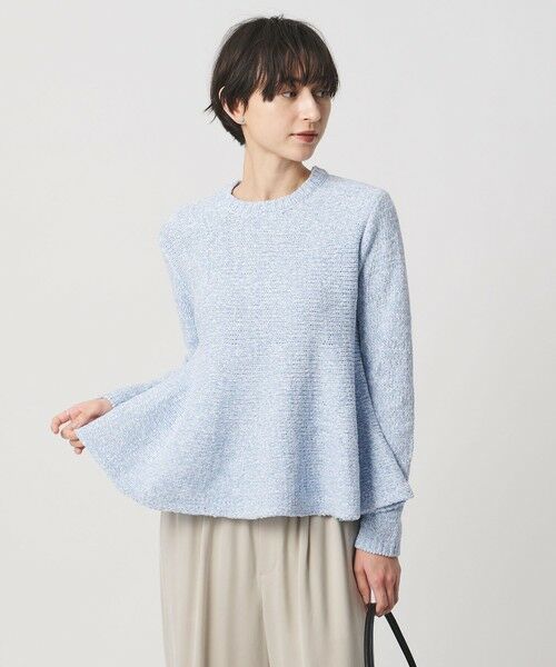 UNITED ARROWS / ユナイテッドアローズ ニット・セーター | ミックスカラー ペプラム ニット ‐ウォッシャブル‐ | 詳細8