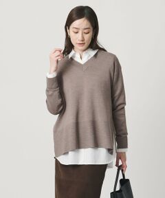 UNITED ARROWS / ユナイテッドアローズ ニット・セーター | ウールブレンド Vネックニット ‐ウォッシャブル‐
