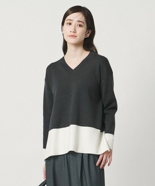 UNITED ARROWS / ユナイテッドアローズ ニット・セーター | ウールブレンド Vネックニット ‐ウォッシャブル‐ | 詳細11