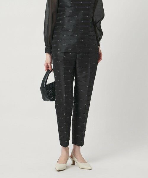 UNITED ARROWS / ユナイテッドアローズ スラックス・ドレスパンツ | リボン カットジャガード パンツ | 詳細2