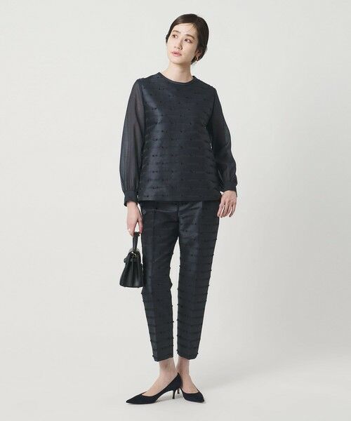 UNITED ARROWS / ユナイテッドアローズ スラックス・ドレスパンツ | リボン カットジャガード パンツ | 詳細12