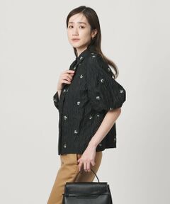UNITED ARROWS / ユナイテッドアローズ シャツ・ブラウス | スクエア フラワー ジャガード ブラウス