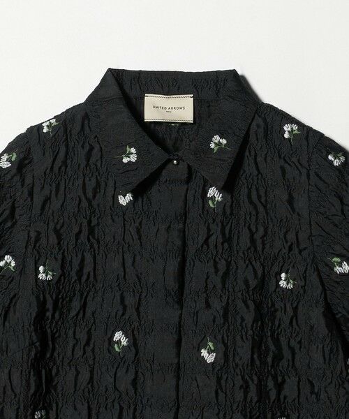 UNITED ARROWS / ユナイテッドアローズ シャツ・ブラウス | スクエア フラワー ジャガード ブラウス | 詳細10