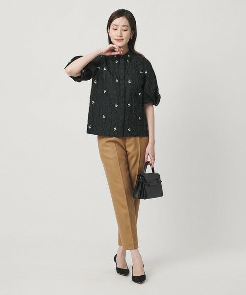 UNITED ARROWS / ユナイテッドアローズ シャツ・ブラウス | スクエア フラワー ジャガード ブラウス | 詳細4