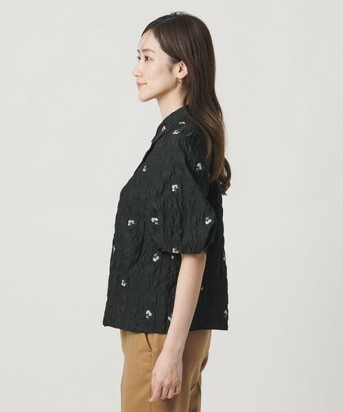 UNITED ARROWS / ユナイテッドアローズ シャツ・ブラウス | スクエア フラワー ジャガード ブラウス | 詳細6