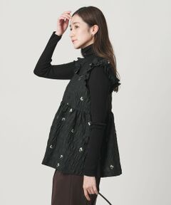 UNITED ARROWS / ユナイテッドアローズ キャミソール・チューブトップ | スクエア フラワー ジャガード キャミソール