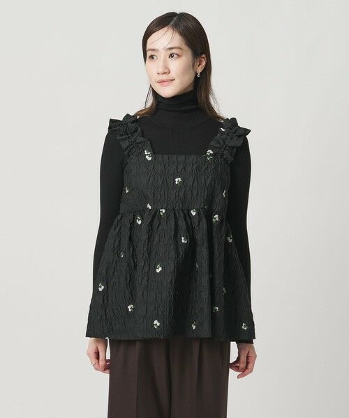 UNITED ARROWS / ユナイテッドアローズ キャミソール・チューブトップ | スクエア フラワー ジャガード キャミソール | 詳細5