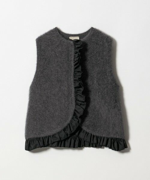 UNITED ARROWS / ユナイテッドアローズ ベスト | フォックスカシミヤ フリルコンビ ベスト | 詳細5