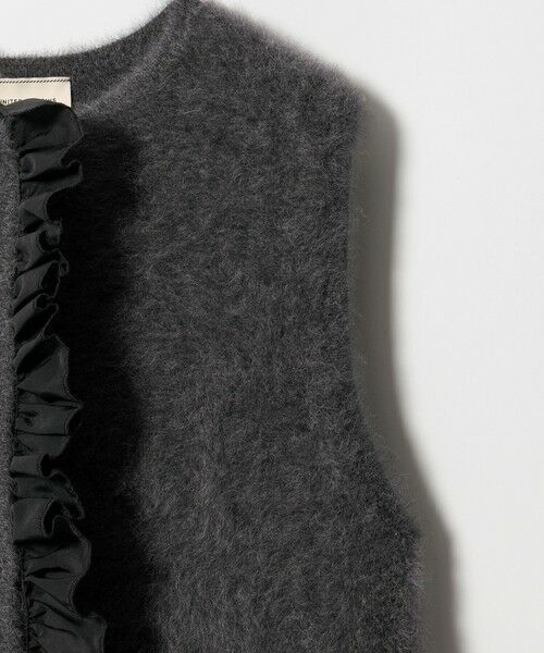 UNITED ARROWS / ユナイテッドアローズ ベスト | フォックスカシミヤ フリルコンビ ベスト | 詳細8