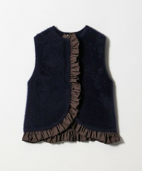 UNITED ARROWS / ユナイテッドアローズ ベスト | フォックスカシミヤ フリルコンビ ベスト | 詳細28