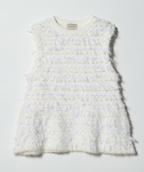 UNITED ARROWS / ユナイテッドアローズ ベスト | ミックスヤーン ペプラム ベスト | 詳細5