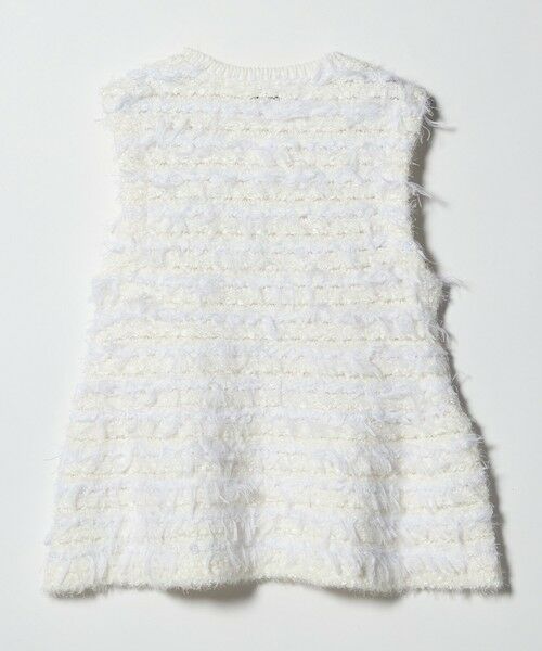 UNITED ARROWS / ユナイテッドアローズ ベスト | ミックスヤーン ペプラム ベスト | 詳細6