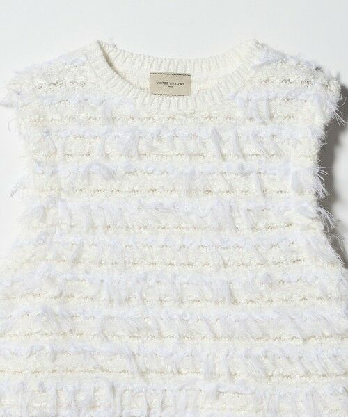 UNITED ARROWS / ユナイテッドアローズ ベスト | ミックスヤーン ペプラム ベスト | 詳細7