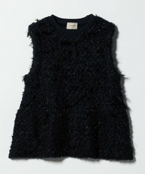 UNITED ARROWS / ユナイテッドアローズ ベスト | ミックスヤーン ペプラム ベスト | 詳細15