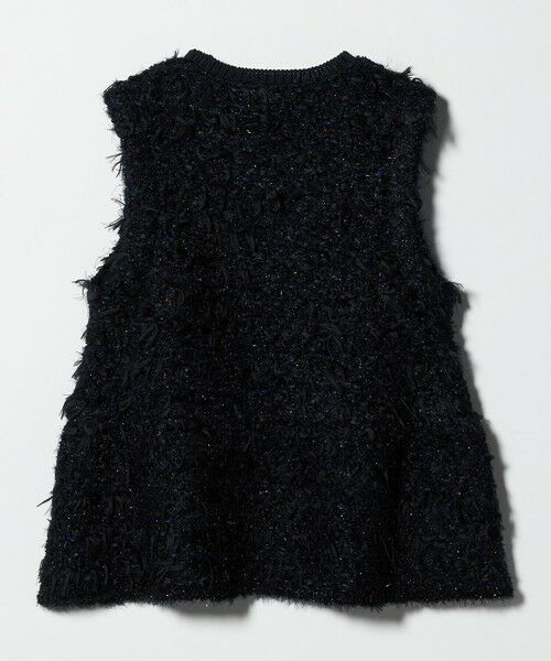 UNITED ARROWS / ユナイテッドアローズ ベスト | ミックスヤーン ペプラム ベスト | 詳細16