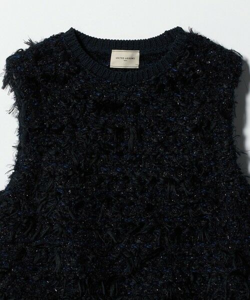 UNITED ARROWS / ユナイテッドアローズ ベスト | ミックスヤーン ペプラム ベスト | 詳細17