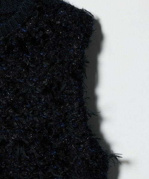 UNITED ARROWS / ユナイテッドアローズ ベスト | ミックスヤーン ペプラム ベスト | 詳細18