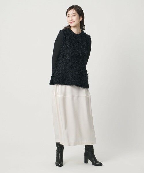 UNITED ARROWS / ユナイテッドアローズ ベスト | ミックスヤーン ペプラム ベスト | 詳細10