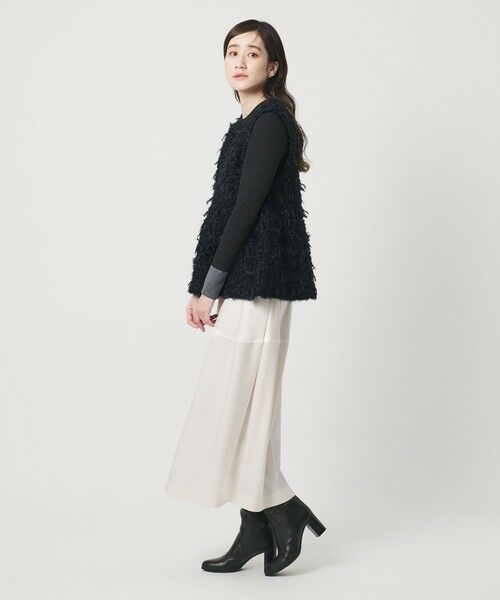 UNITED ARROWS / ユナイテッドアローズ ベスト | ミックスヤーン ペプラム ベスト | 詳細11